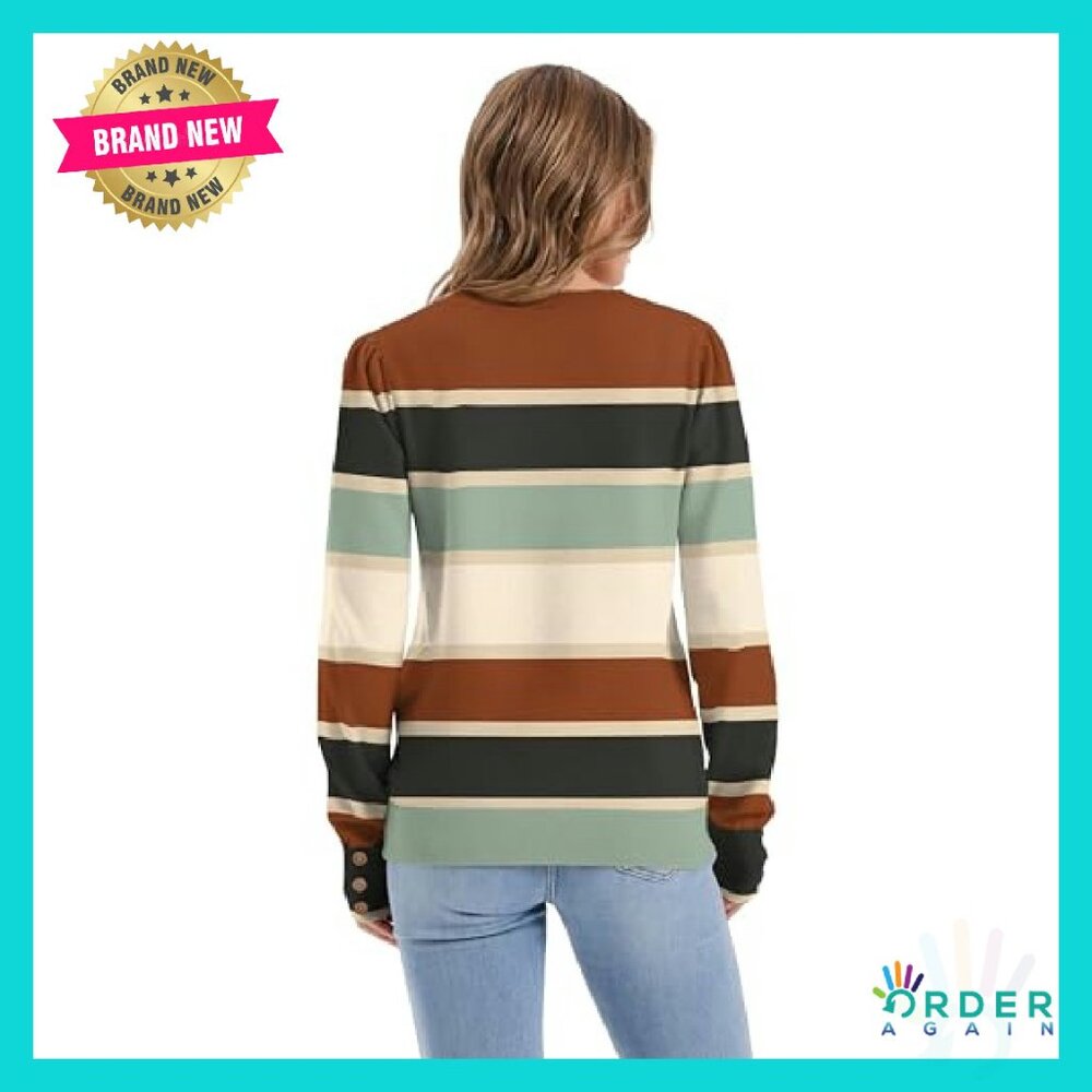 Soft Knit Pullover Long Sleeve Button Cuff Sweate… - image 6